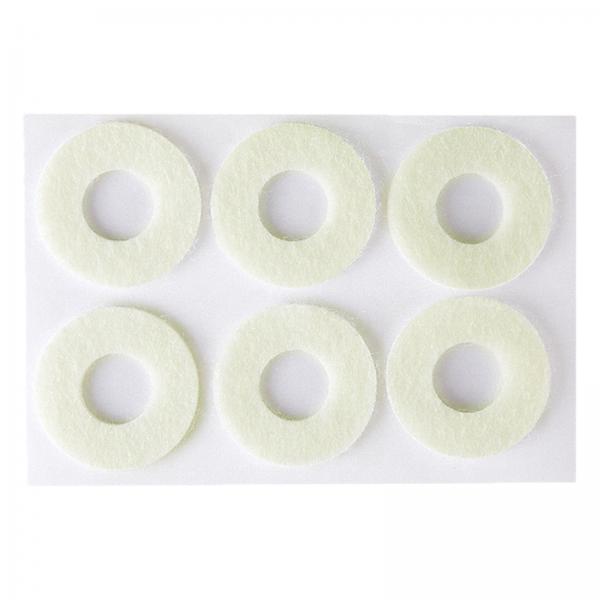 4x6Pcs Felt Foot Callus Cushions Easy Fit Skin Friendly Comfortable Round 