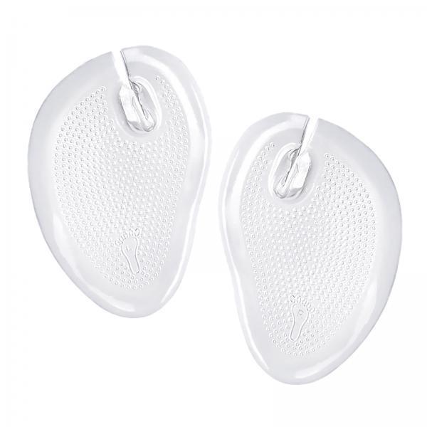 4x2Pcs Self Adhesive Gel Forefoot Cushions Flip Flop Transparent for Sandals