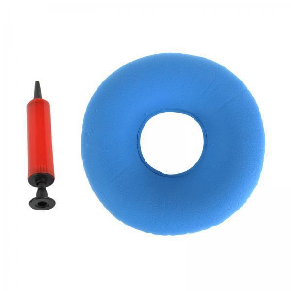 4xInflatable Donut Cushion Bed Sores Seat Pad 15'' for Pregnancy Postpartum Light Blue