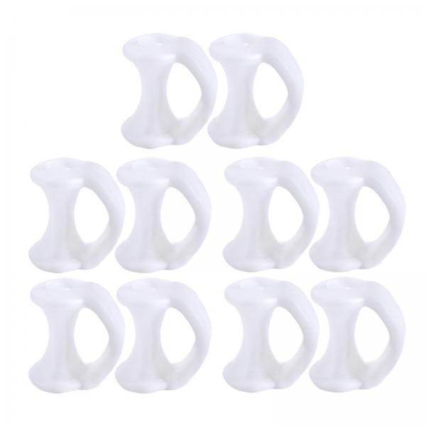 3x5 Pair Pinky Toe Corrector Toe Separators Little Toe Straightener White