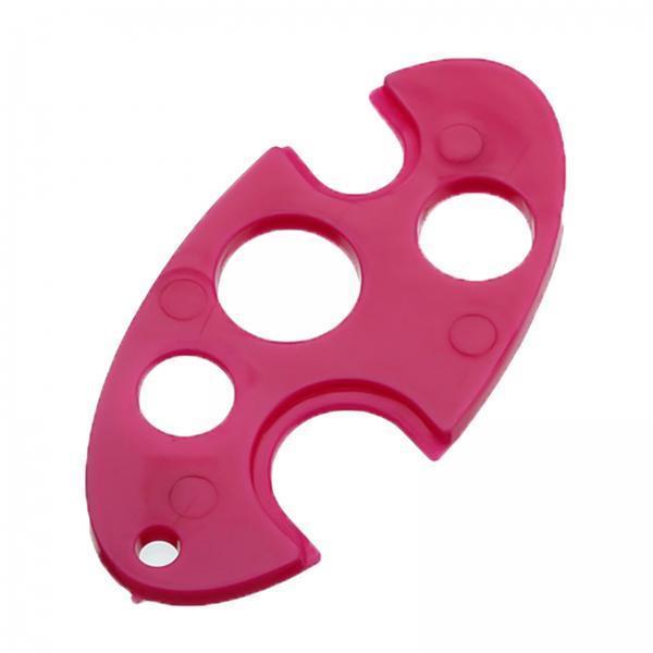 4xPlastic Essential Oil Roller Ball Bottle Opener Key Tools  Oval Rose Red