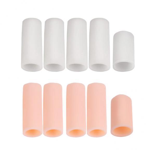 3x10pcs Silicone Gel Toe Finger Caps Covers Sleeves Tubes Skin Color and Skin Color