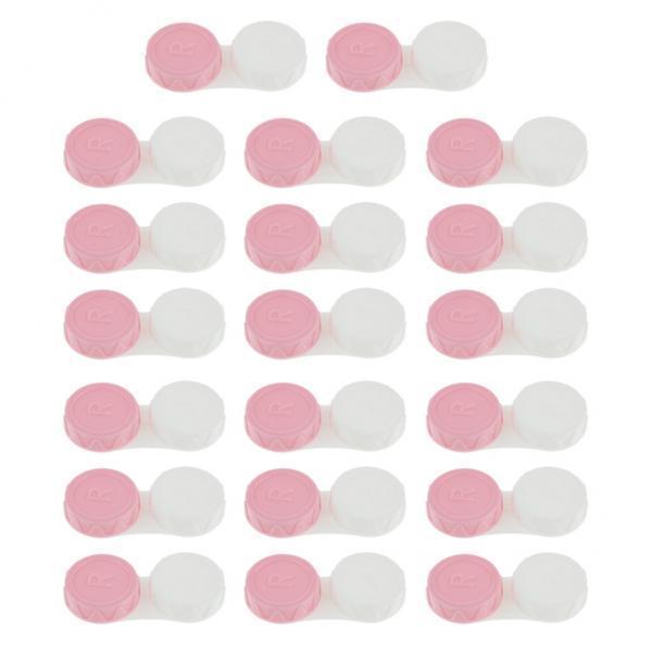 4x20 Pieces Mini Contact Lens Box Travel Lenses Cases Container Holders Pink