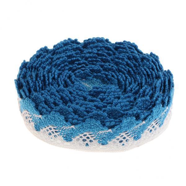 2x1 Piece Lace Trim Edge Fringe Bias Tape for Sewing Accessories Light Blue