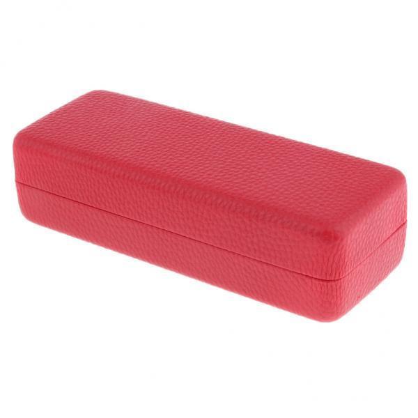 3xDurable Eyeglass Case Eyewear Storage Box Glasses Sunglasses Protector Red