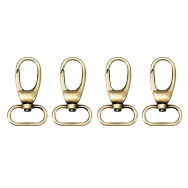 4x4 Pieces Lobster Clasps Clips DIY Bag Key Ring Hook Findings 25mm Bronze
