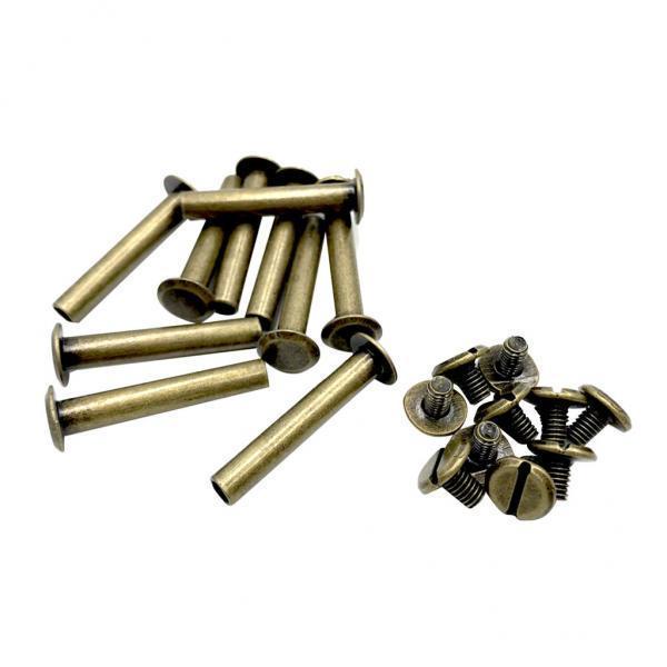 4x10pcs Posts Binding Screws Rivets Scrapbooking Picture Album Binding 10x30mm