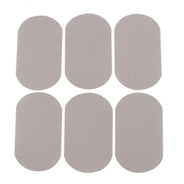 4x6pcs velvet Oval Elbow Knee Patches Repair Applique sewing suede  Grey