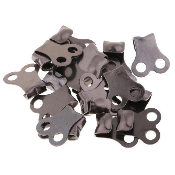2x20pcs Boot Lace Hooks Lace Fittings Camp Hike Climbing Repair Buckles Hooks