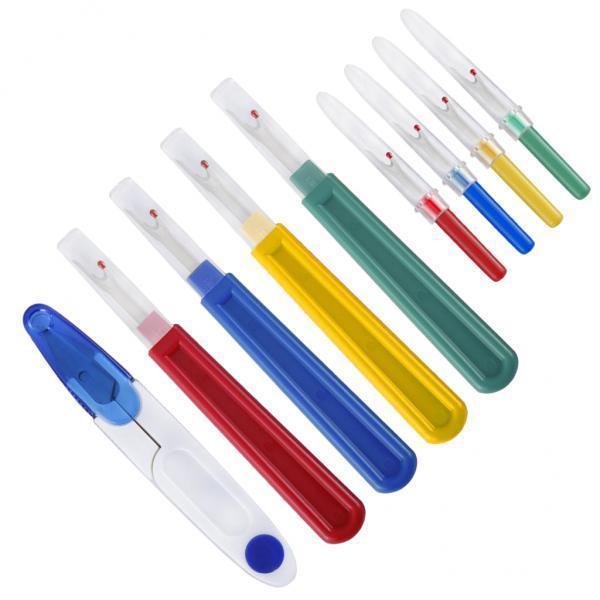 2x9pcs Plastic Sewing Stitch Thread Unpicker Seam Ripper and Yarn Scissor
