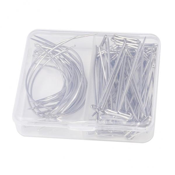 2x70 Pieces C Type and T Type Wig Weaving Needle Upholstery Sewing Tool
