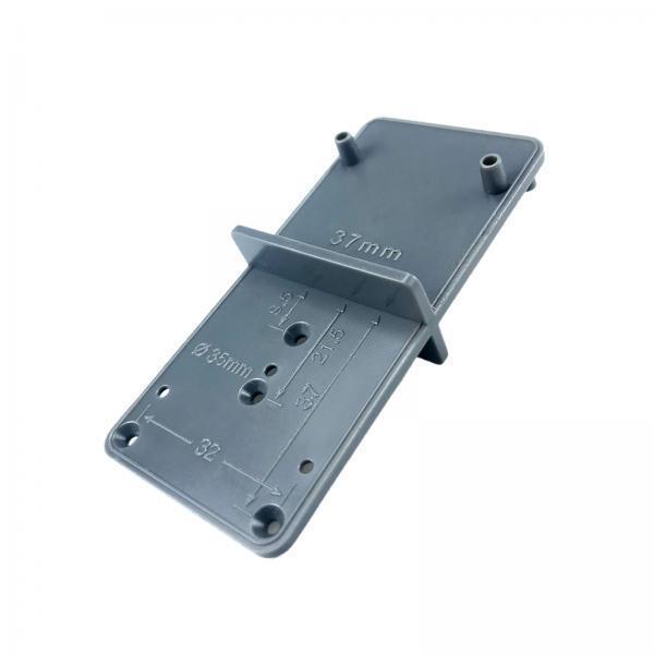 4xConcealed Hole Drilling Guide Door Hinge Template for Cupboard Woodworking Grey