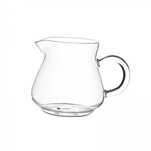 4xGlass Creamer Pitcher Teaware Mini Carafe Coffee Mug for Tea Espresso Coffee 250ml 7x5.5x8.3cm