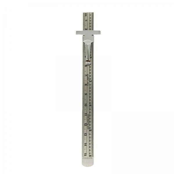 3xPortable Sewing Ruler Metric Guides Stainless Steel Measuring for Quilting