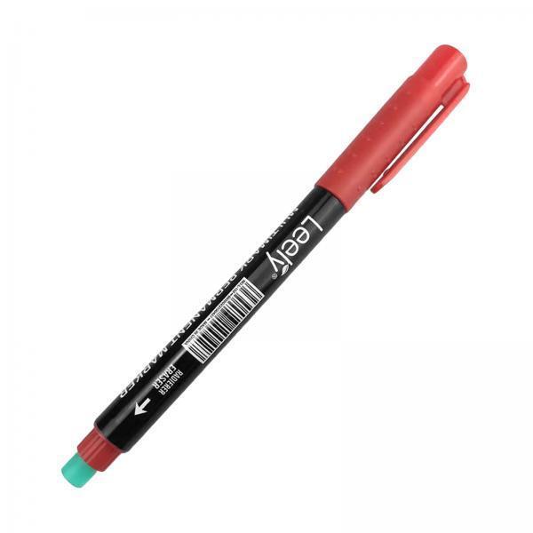 2xGolf Ball Liner Markers Pen Alignment Marks Tool Paint Markers for Mugs Wood Red
