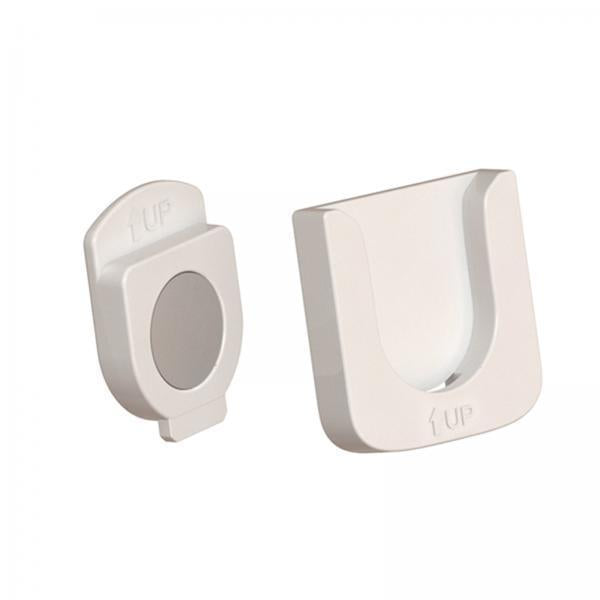 3xMagnetic Remote Control Holder for Air Conditioner Remotes Power Strips Home White