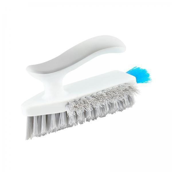 2xBathroom Cleaning Brushes Heavy Duty Grout Cleaner Brushes for Bathroom White