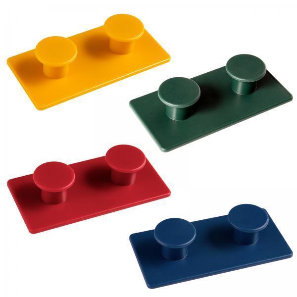 2xSet of 4 Wall Hook Hanging Coat Hooks for Key Hat Towel