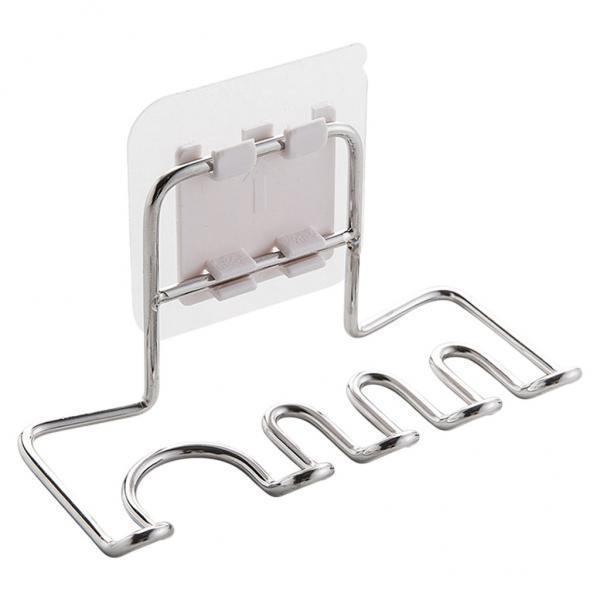 2xToothbrush Holder Stainless Steel Toothbrush Holder Toothpaste Holder Stand