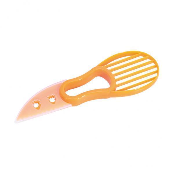 3xAvocado Slicer 3 in 1 Avocado Cutter Multi Tool Peeler Pitter and Slicer Orange