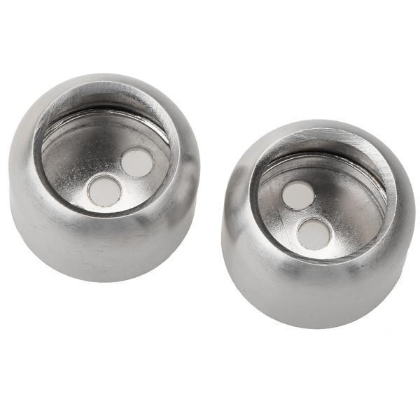 4x2pcs Wardrobe Pipe Bracket Hanging Rail Rod Support Socket  Inner dia 25mm