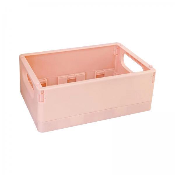 4xPlastic Storage Baskets Case Desk Supplies Organisers for Home Bathroom Pink 