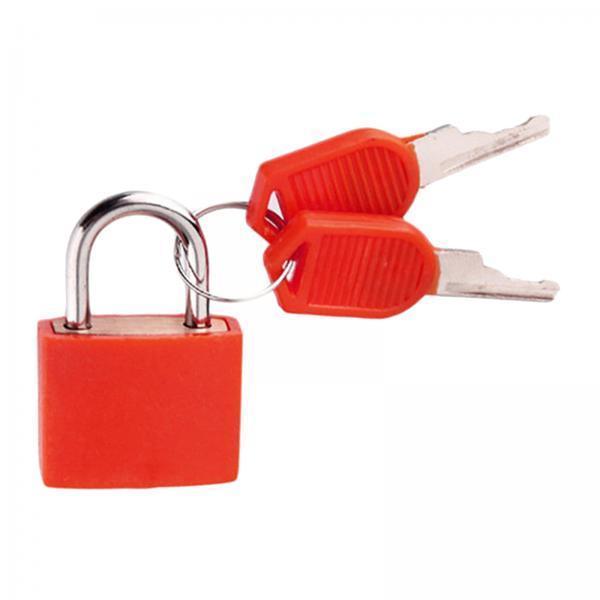 3xMini Padlock Anti Theft Lock Plastic Case for Diary Jewelry Box Red