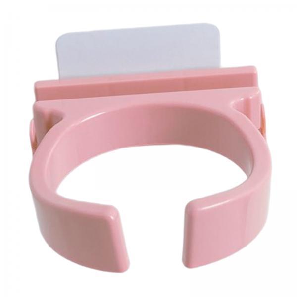 4xBlow Dryer Holder Self Adhesive ABS Organizer for Washroom Dormitory Bedroom Pink