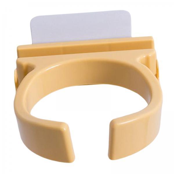 2xBlow Dryer Holder Self Adhesive ABS Organizer for Washroom Dormitory Bedroom Yellow