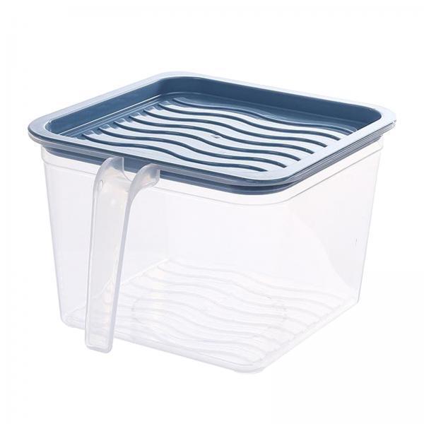 2x Food Storage Container Set with Airtight Lids Kitchen Organizer Blue L