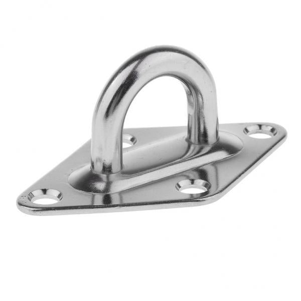 3x304 Stainless Diamond Pad Eye Durable for Marine Grade polished finish