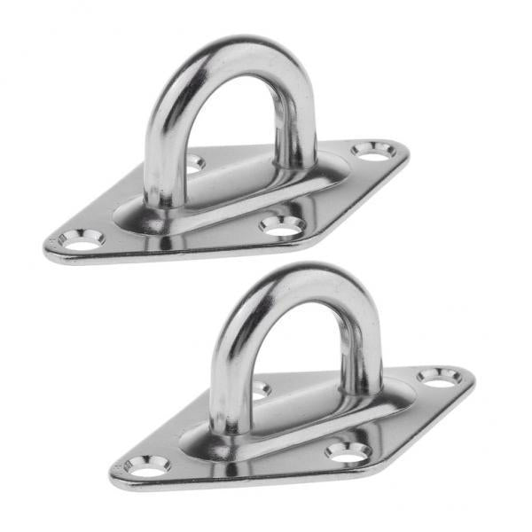 4xStainless Steel Pad Eye Diamond  M8