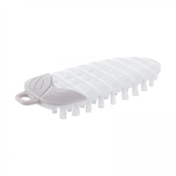 2xPotato Scrubber Brush Fruit and Vegetable Cleaning Brush for Potatoes Carrot White