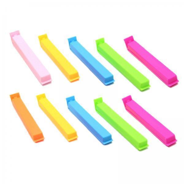 2x10Pcs Food Bags Sealing Clips Portable Chip Clips for Kitchen Home Groceries