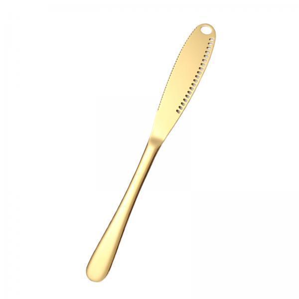 2x3 in 1 Butter Spreader Knife Breakfast Spreads Knives Buffet Kitchen Gadgets Gold