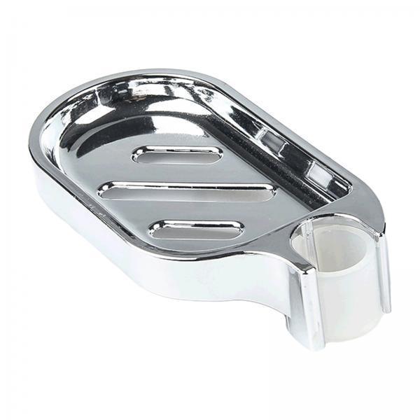 2xSoap Dish Holder Shower Rod Slide Soap Plates for Countertop Shower Bathtub 24mm hole