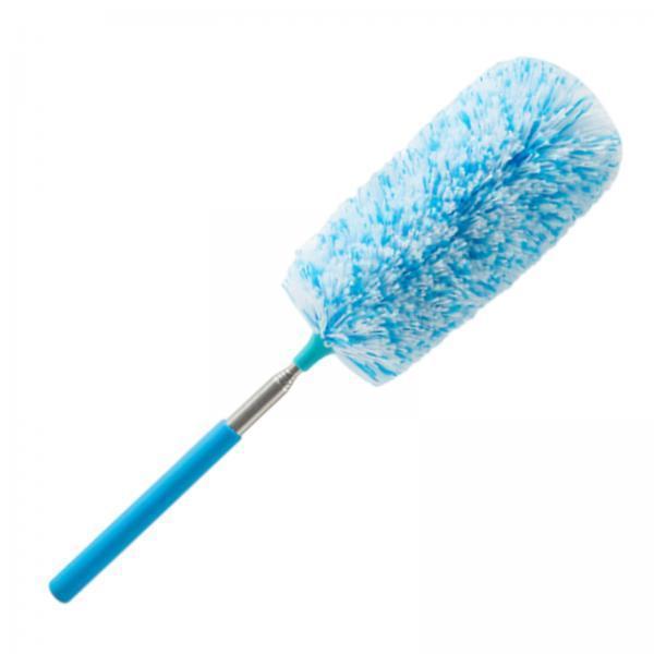 2xExtendable Microfiber Dusters Sturdy Washable Dusters for Cleaning Cobweb TV Blue White
