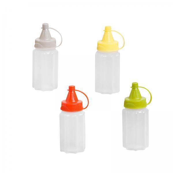 4xHoney Bottles Storage Empty Mini Tomato Ketchup Bottle for Home BBQ Utensils style G