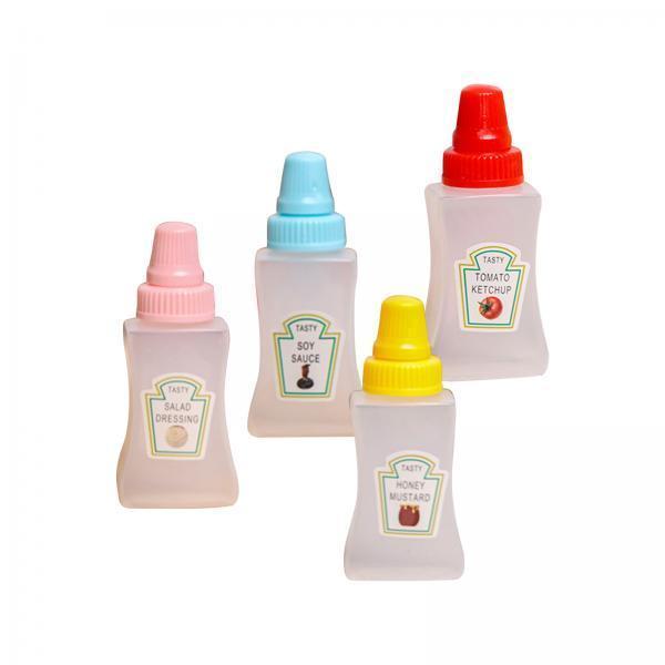 3xHoney Bottles Storage Empty Mini Tomato Ketchup Bottle for Home BBQ Utensils style B