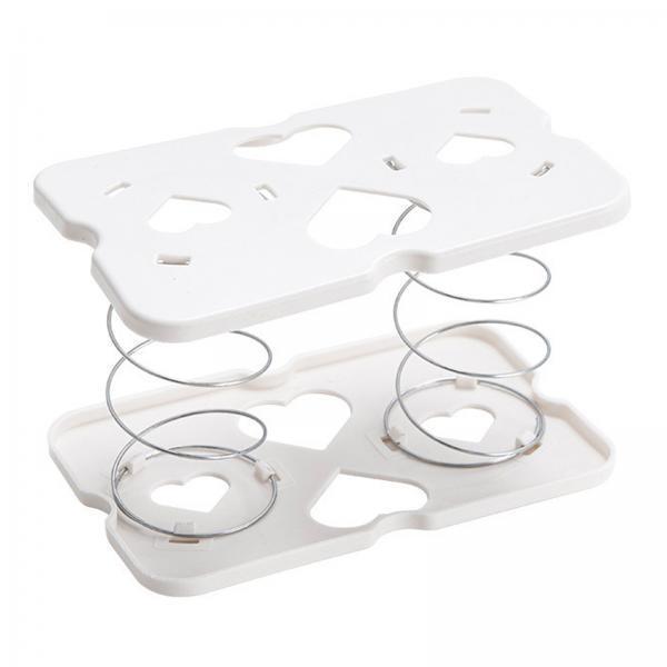 2xPlastic Spring Loaded Lifting Spring Tissue Holder for Family Toilet Bedroom