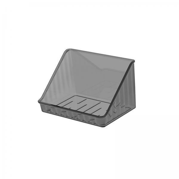 3xClear Shower Floating Shelf No Drilling Bathroom or Bedroom Organization Gray S