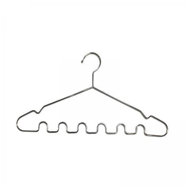 2xSpace Saving Wardrobe Hangers Heavy Duty with Shoulder Grooves for Dresses Argent
