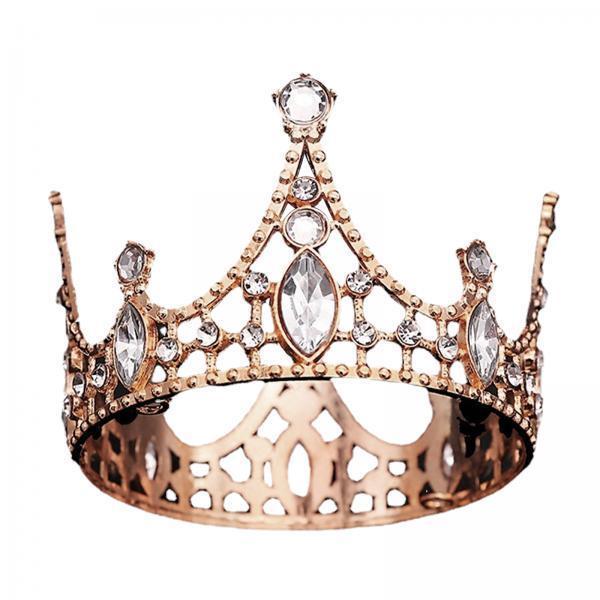 3xHairband Tiaras Modern Tiaras Headpieces for Themed Parties Wedding Birthday rose gold