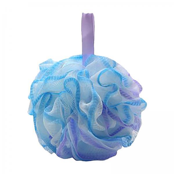 2xBath Sponge for Women Men Shower Pouf Net Body Scrubber Shower Loofah Sponge Violet