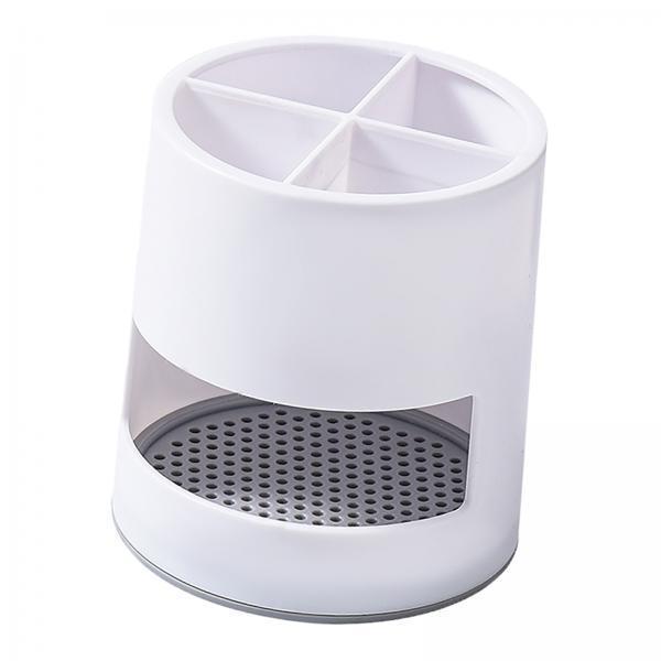 4xToothbrush Holder Detachable Multifunctional for Kitchen Utensils Countertop White