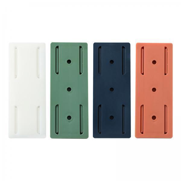 2x4 Pieces Power Strip Mount Holder Punching Free Sticky Practical Universal