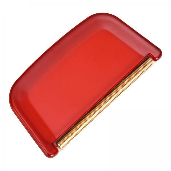 2xWool Cashmere Comb Multi Fabric Garments DE Pilling Removing Fuzz and Lint Red