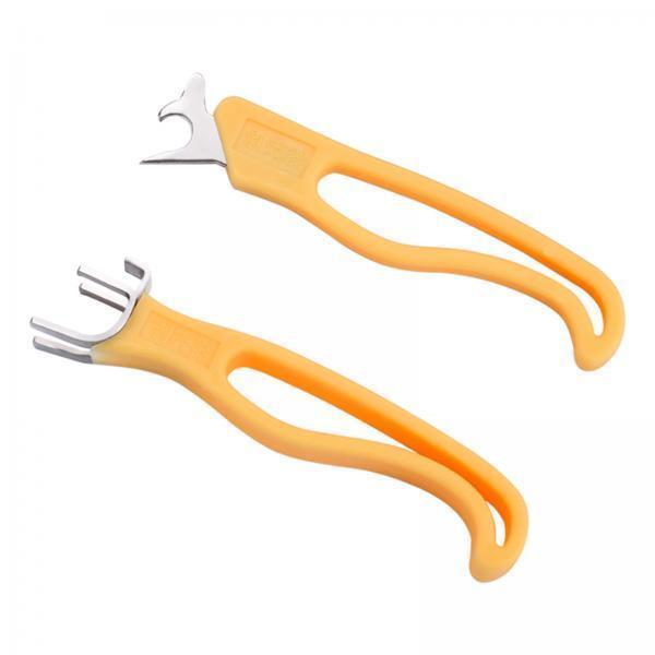 2xPortable Chestnut Opener Household Walnuts Clip Plier Handheld Black