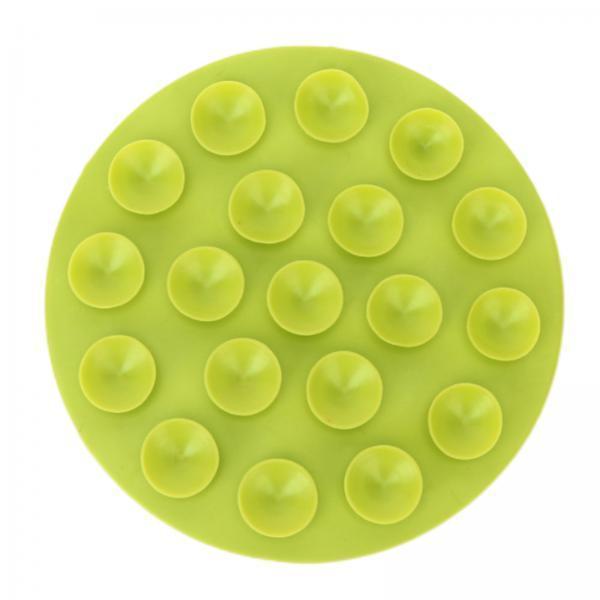 2xAnti Scald Suction Cup Coaster Pad Heat Insulation for Bowl Kitchen Bottle Green