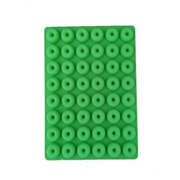 2x48 Cavity Mini Donut Silicone Mold Chocolate Biscuit Cake Mold Green